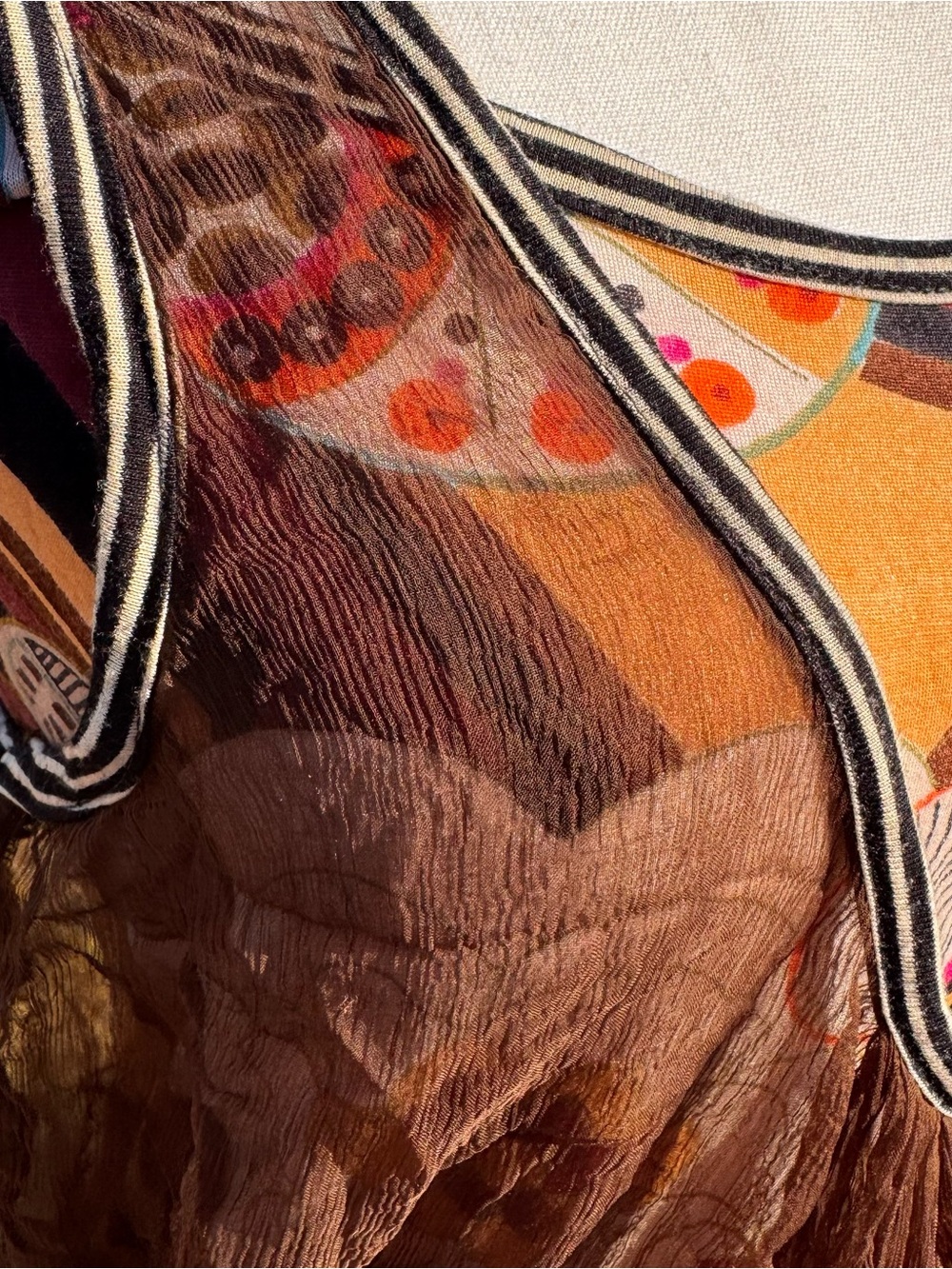 Alberto Makali Floral Embroidered Layered Tank Top, Small - Picture 8 of 16